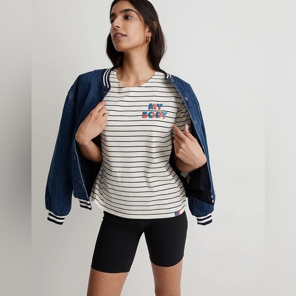 J Crew Item NL972
Madewell x KULE Unisex My Body Striped Tee - Picture 2 of 6